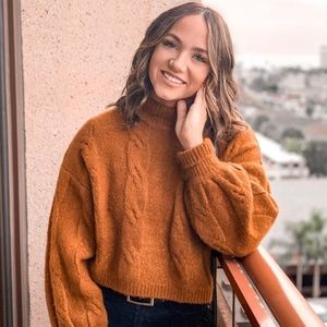 Urban Outfitters Burnt Orange Turtle Neck Sweater